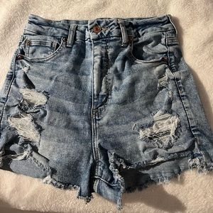 American Eagle ripped jean shorts, great condition. Only worn a couple times.